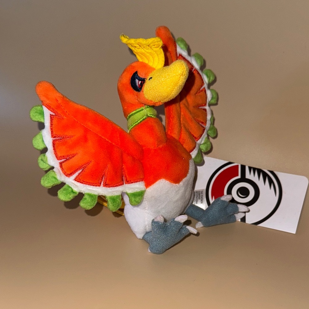 Ho-oh 250 PLUSH Pokemon Fit 6.5" Toy Pokemon Japan Original NEW WITH TAGS - Picture 2 of 6